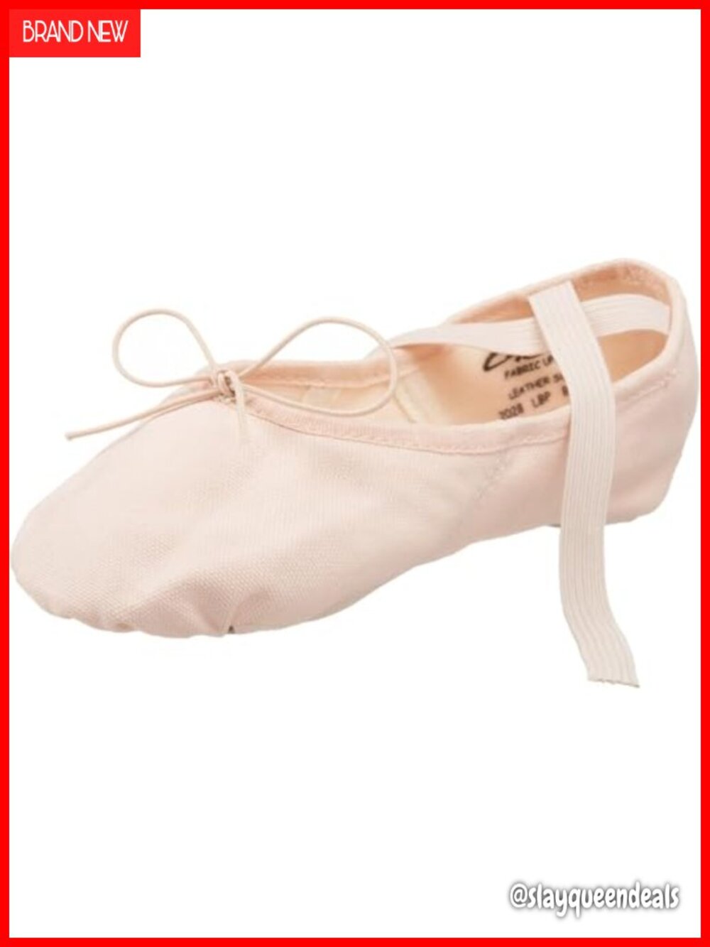 Canvas Juliet Ballet Shoe Split-Sole Suede Sole Dance Flat